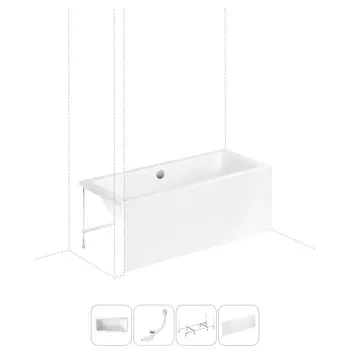 Комплект с ванной Lavinia Boho Pure 202011118