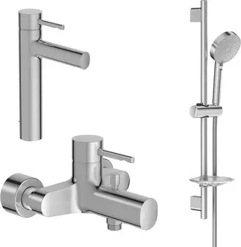 Комплект смесителей Jacob Delafon Cuff E37303-CP + E45532-CP + E99898RU-CP