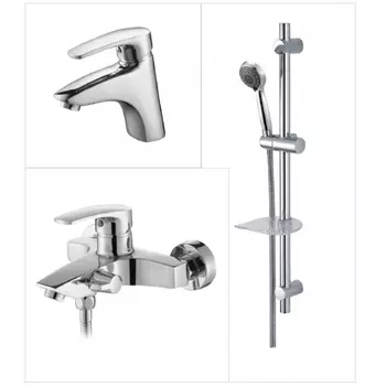 Комплект смесителей Kaiser Guss 6800К с душевым гарнитуром