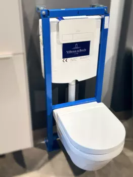 Комплект Villeroy & Boch 568CDR01 унитаз подвесной Targa + Инсталляция ViConnect + Кнопка смыва белая