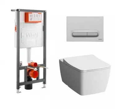 Комплект VitrA Metropole 9820B003-7201 кнопка хром