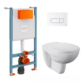 Комплект VitrA Normus 9773B003-7207 кнопка белая