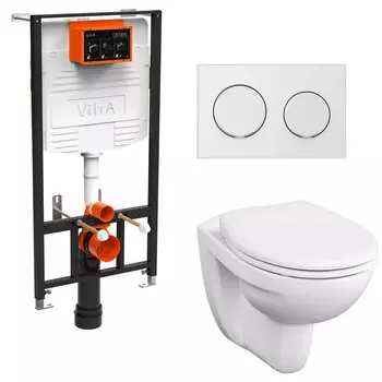 Комплект VitrA S10 9842B003-7206 кнопка хром