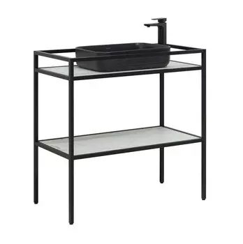 Консоль с раковиной Allen Brau Liberty 90 черный браш