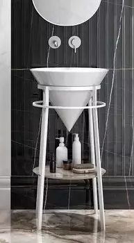 Консоль с раковиной Kerama Marazzi Cono 44 белая матовая