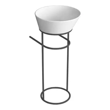 Консоль с раковиной Simas Wave WASA01 черная матовая