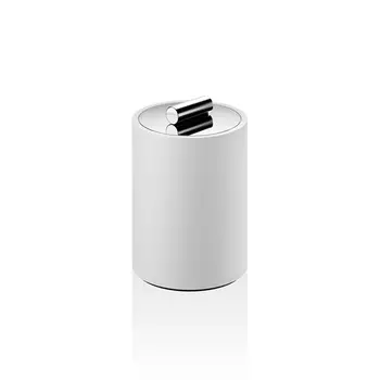 Контейнер Decor Walther Stone DMD S с крышкой белый/хром