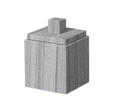 Контейнер Kassatex Perla PRL-CJ с крышкой, серый