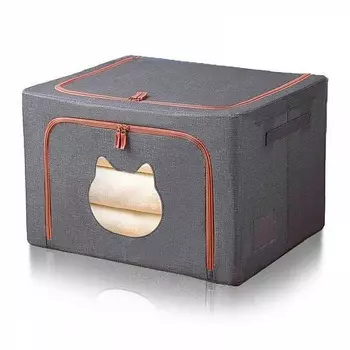 Коробка для игрушек Blonder Home Cat Grey KFC/88, серая