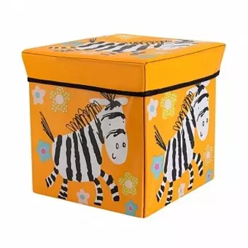 Коробка для игрушек Blonder Home Little Zebra B30ZBRO, оранжевая