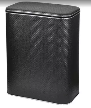 Корзина для белья Cameya Punto PBLH-M черная, большая