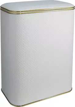 Корзина для белья Cameya PWG-B-9 белая, золото, большая
