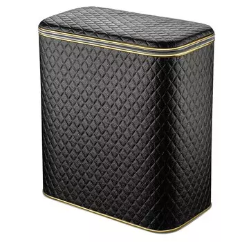 Корзина для белья Cameya Ромб MDG-M черная, малая