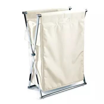 Корзина для белья Decor Walther Cross WB хром/белый