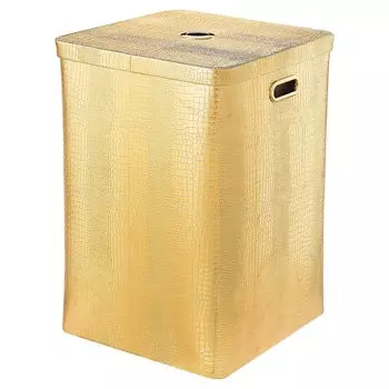 Корзина для белья Geralis Croco KG-K золото глянцевое