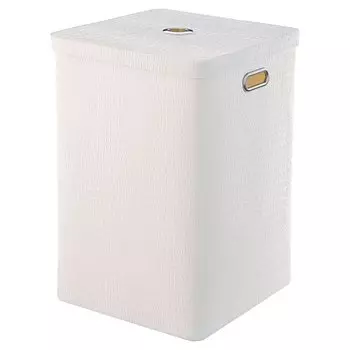 Корзина для белья Geralis Croco KW-K белая