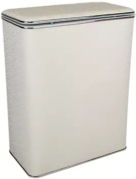 Корзина для белья Geralis FWH-B белая, хром, стандартная