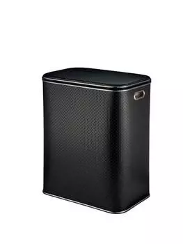 Корзина для белья Geralis PBH-S черная/хром