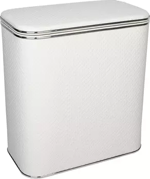 Корзина для белья Geralis PWH-M белая, хром, малая