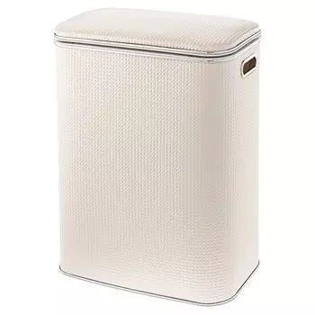 Корзина для белья Geralis Ромб NRWH-B белая, хром