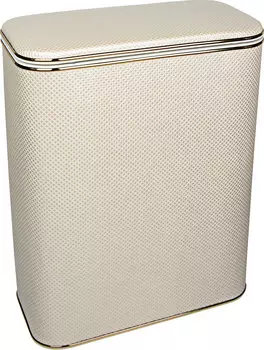 Корзина для белья Geralis RWG-S бежевая, золото, большая