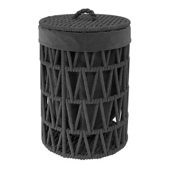 Корзина для белья WasserKRAFT Mosel WB-460-L черная