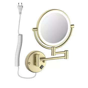 Косметическое зеркало Aquatek AQ4915BG золото шлифованное