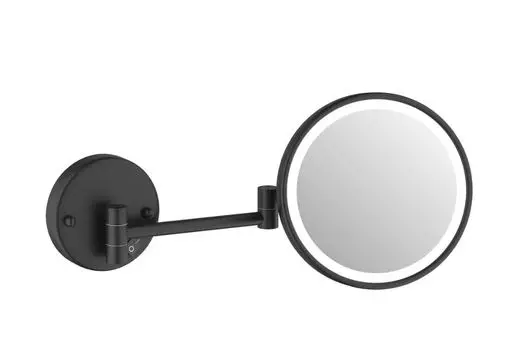 Косметическое зеркало Schein 9346MB с подсветкой, черное