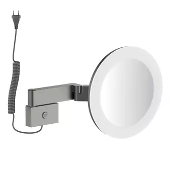 Косметическое зеркало Timo Saona 13374/18 с подсветкой, черное золото