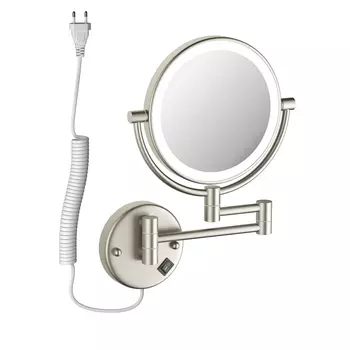 Косметическое зеркало Timo Saona 13376/13 с подсветкой, никель