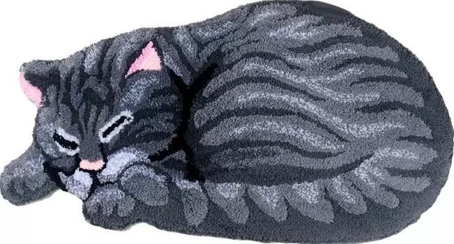 Коврик Carnation Home Fashions Sleeping Cat Grey