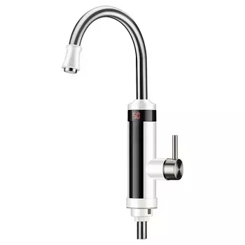 Кран-водонагреватель Ростовская Мануфактура Сантехники (РМС) РМС-ЭЛ04 для кухни, проточный, хром/белый