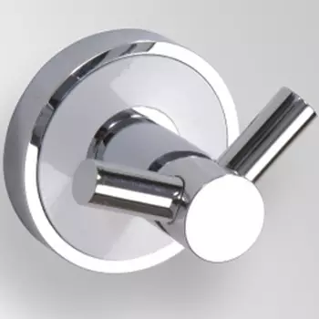 Крючок Bemeta Trend-I 104106038 двойной, хром/белый