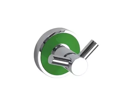 Крючок Bemeta Trend-I 104106038a двойной, хром/зеленый