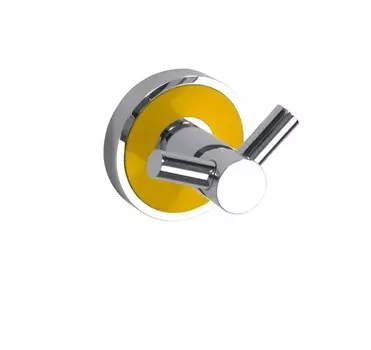 Крючок Bemeta Trend-I 104106038h двойной, хром/желтый