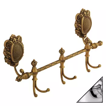 Крючок Migliore Cleopatra 16663 на планке, хром