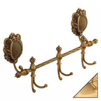 Крючок Migliore Cleopatra 16691 на планке, золото