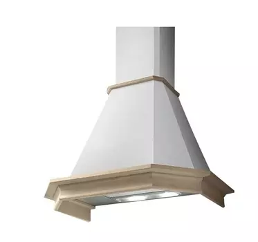 Кухонная вытяжка Jetair Aspen WH/A/60 T.Grezzo купольная белая/тюльпановое дерево