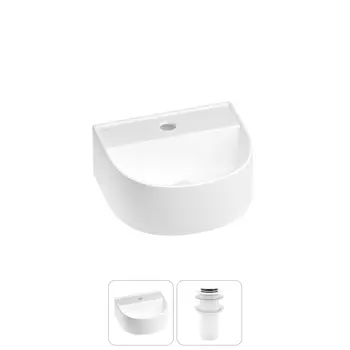 Маленькая раковина в туалет Wellsee WC Area 20212112R в наборе 2 в 1