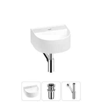 Маленькая раковина в туалет Wellsee WC Area 20212113R в наборе 3 в 1