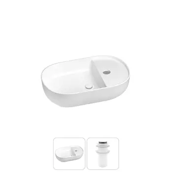 Маленькая раковина в туалет Wellsee WC Area 20212096R в наборе 2 в 1