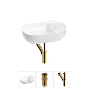 Маленькая раковина в туалет Wellsee WC Area 20212099R в наборе 3 в 1