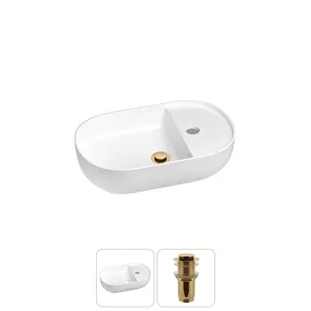 Маленькая раковина в туалет Wellsee WC Area 20212095R в наборе 2 в 1