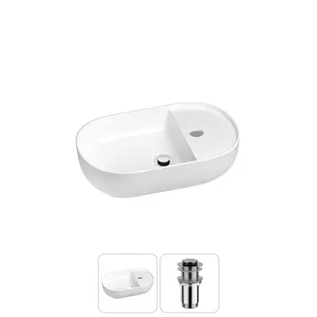 Маленькая раковина в туалет Wellsee WC Area 20212093R в наборе 2 в 1