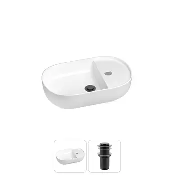 Маленькая раковина в туалет Wellsee WC Area 20212094R в наборе 2 в 1