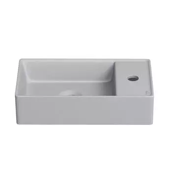 Маленькая раковина в туалет Wellsee WC Area 321806000 серая