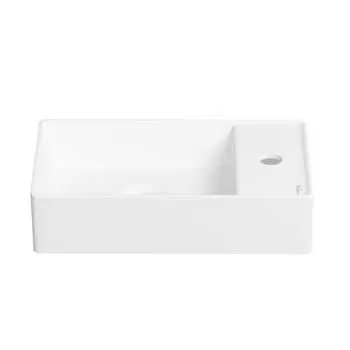 Маленькая раковина в туалет Wellsee WC Area 321804000 белая матовая