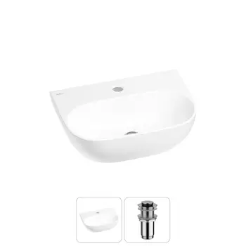 Маленькая раковина в туалет Wellsee WC Area 20212185R в наборе 2 в 1