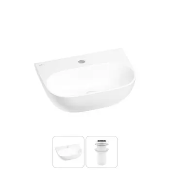 Маленькая раковина в туалет Wellsee WC Area 20212188R в наборе 2 в 1
