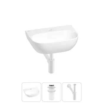 Маленькая раковина в туалет Wellsee WC Area 20212192R в наборе 3 в 1